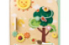 Forest. Wooden walker with shape sorter