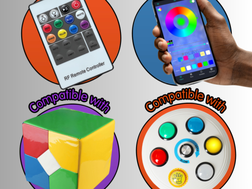 3ft Wall Hanging Bubble Wall with LED Lights