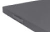 Anti-slip gymnastics mat with handles. Grey