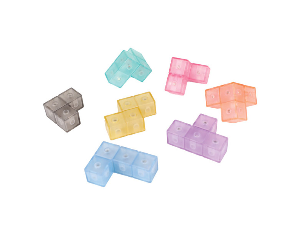 Magnetic cube with worksheets