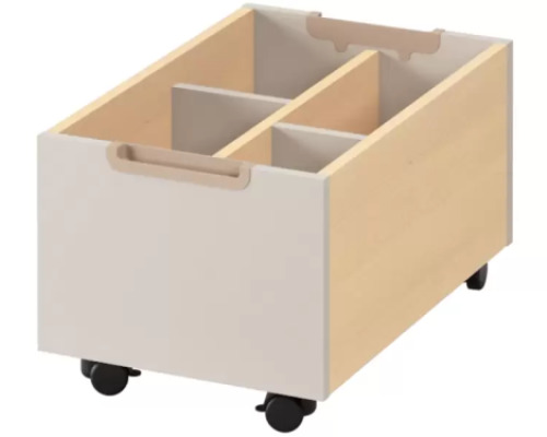 Mobile bookcase - Sand