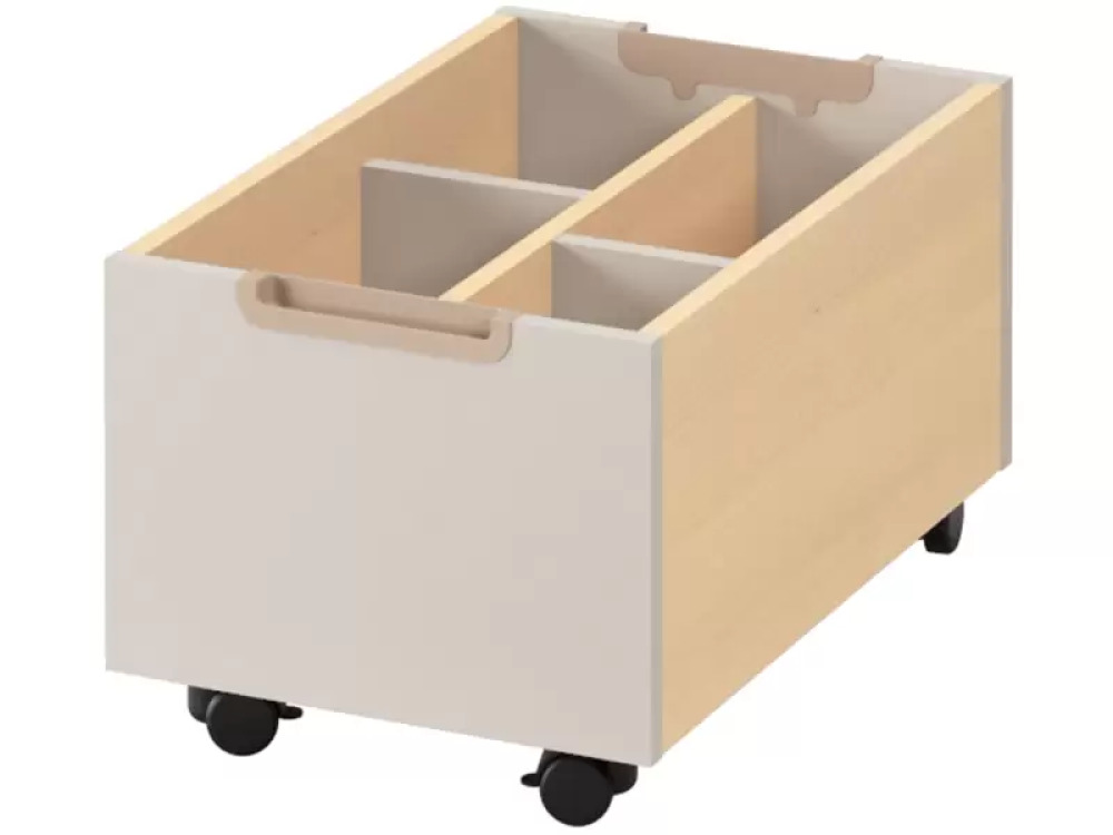 Mobile bookcase - Sand