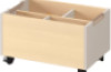 Mobile bookcase - Sand
