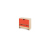 Storage Unit M with shelves + doors & container - Red