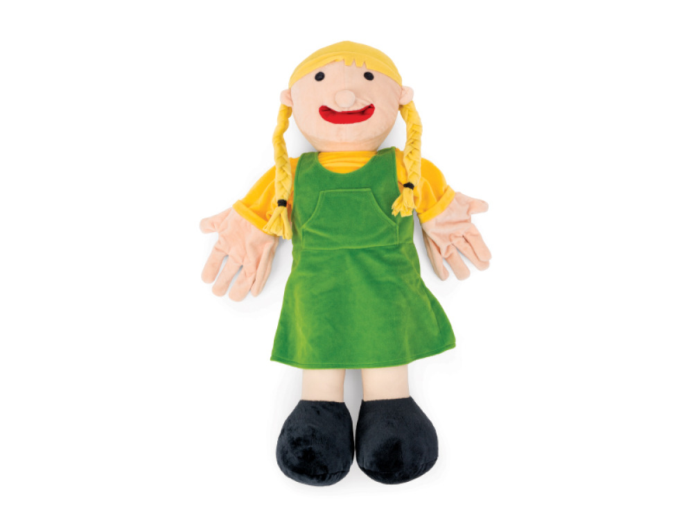 Big educational glove puppet - Maggie