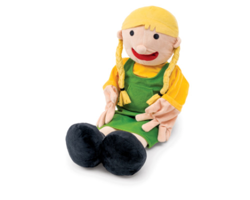 Big educational glove puppet - Maggie