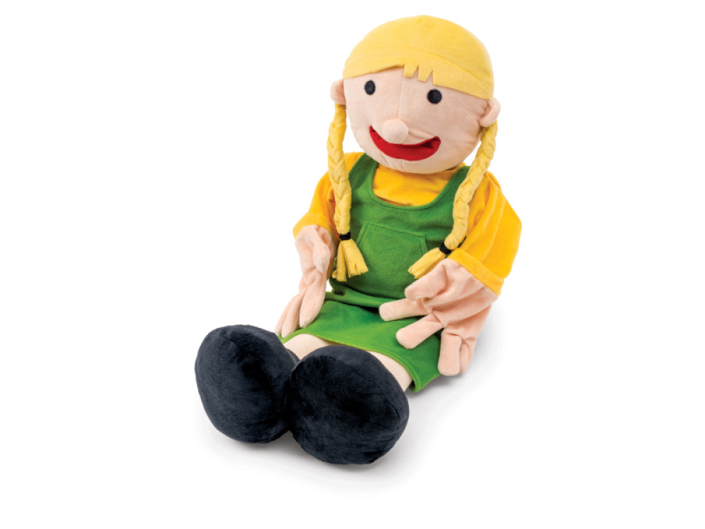 Big educational glove puppet - Maggie
