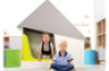Mattress for Cubo Hideaway playhouse. Lime. Cubo collection