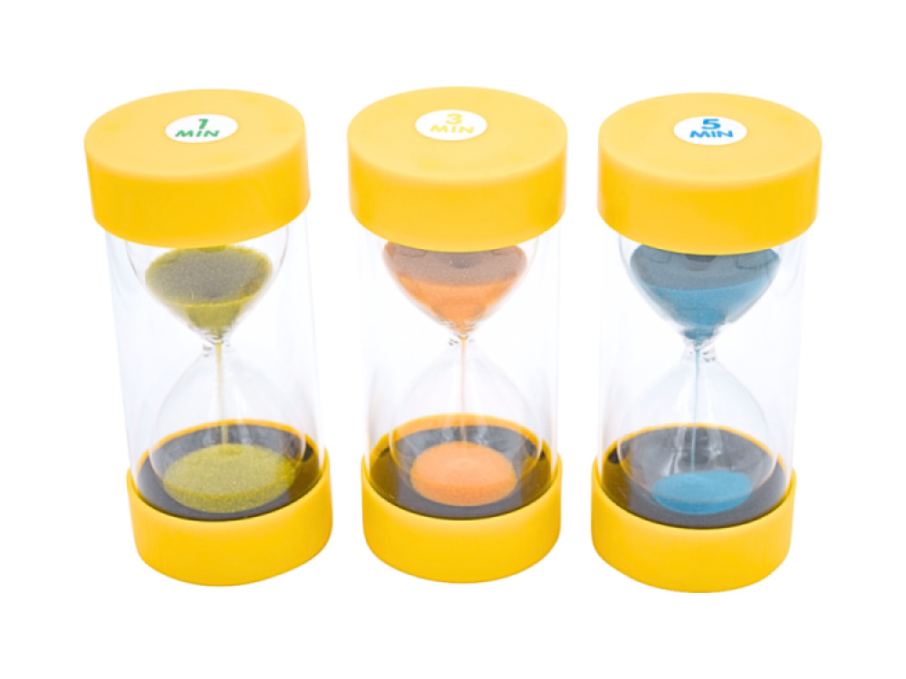 Ballotini Sand Timer – Set Includes 1, 3 and 5 Min. Timer
