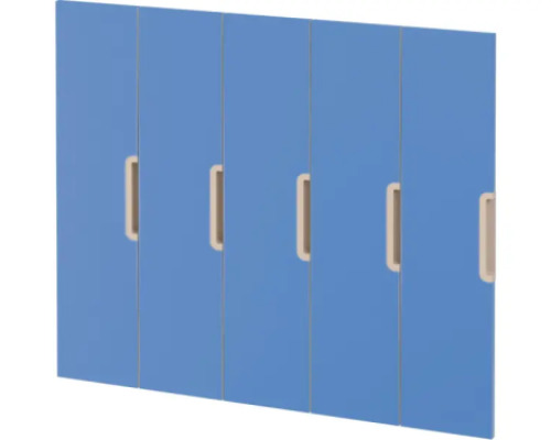 Doors with handle for cloakroom Vita 5 - Azure Blue
