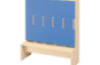 Doors with handle for cloakroom Vita 5 - Azure Blue