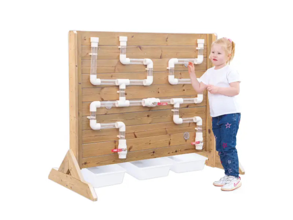 Water board with ball track