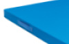 Anti-slip gymnastics mat with handles. Blue