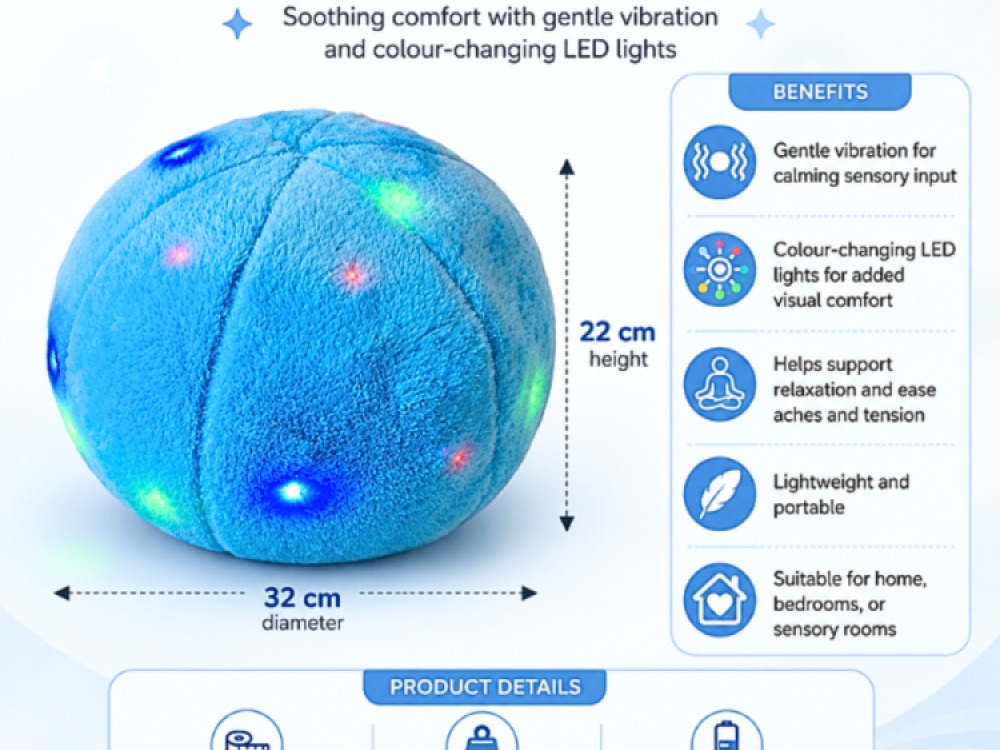 LED Massage Cushion – Blue