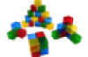 Translucent Cubes Construction Set (36 Pieces)