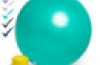 55cm Balance Ball No-Roll Weighted Seat-Green