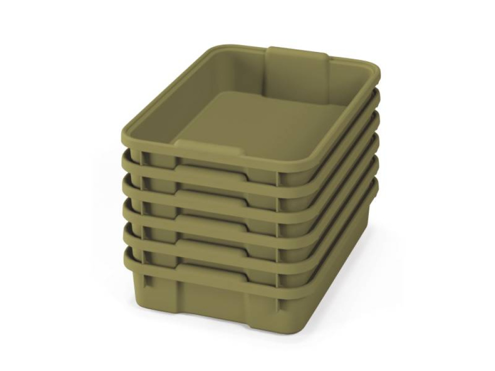 Small plastic containers - eco light green- 06
