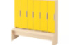 Doors with handle for cloakroom Vita 6 - Yellow