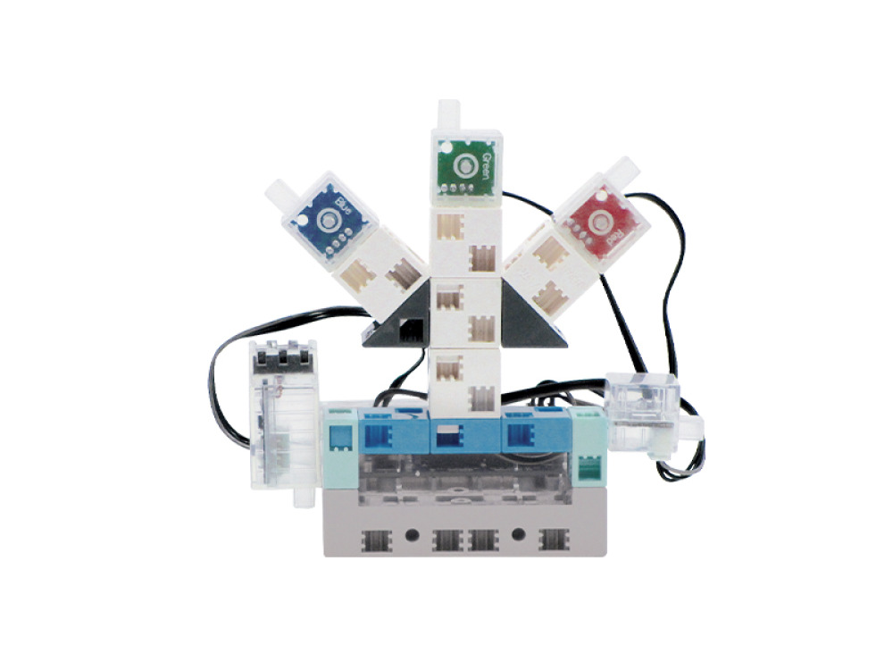 Educational kit with a robot, worksheets and lesson scenarios