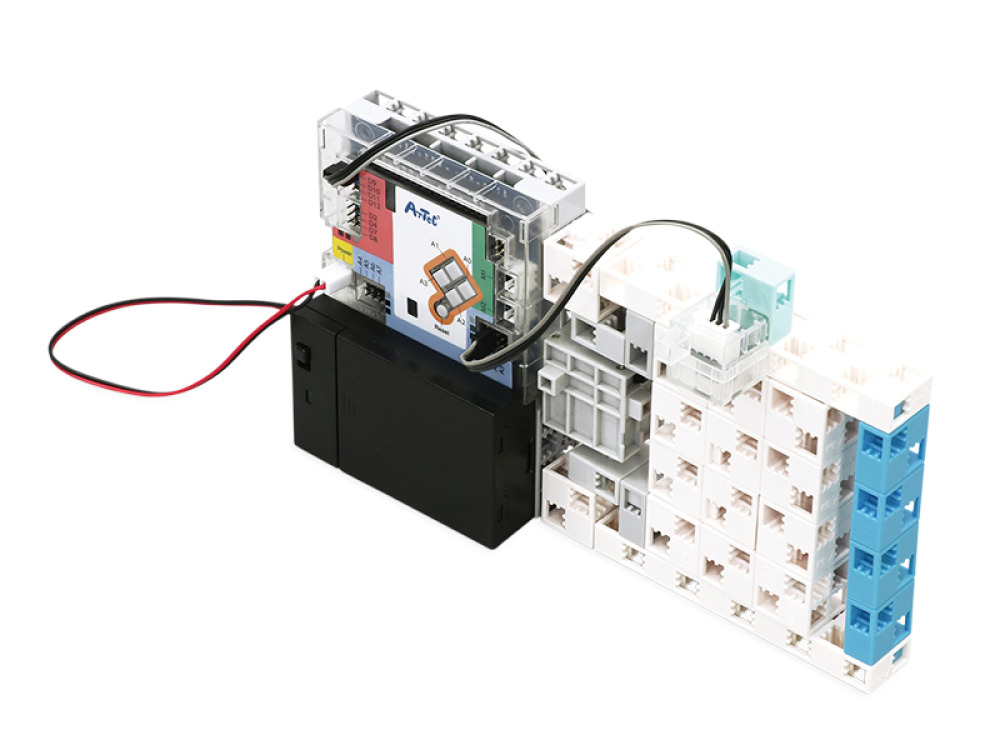 Educational kit with a robot, worksheets and lesson scenarios