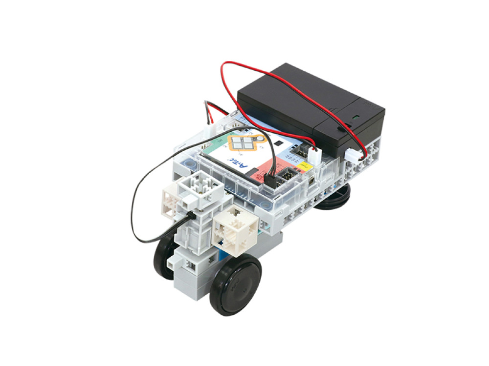 Educational kit with a robot, worksheets and lesson scenarios