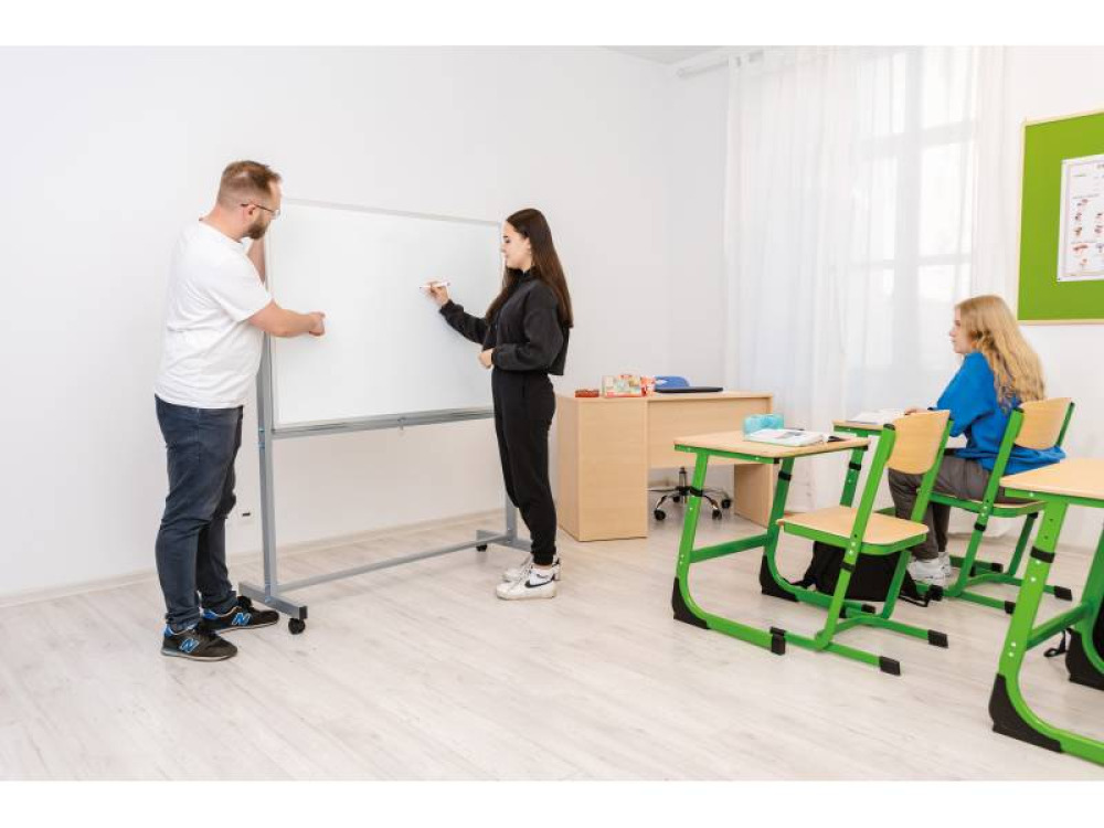 White board on wheels - small