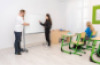 White board on wheels - small