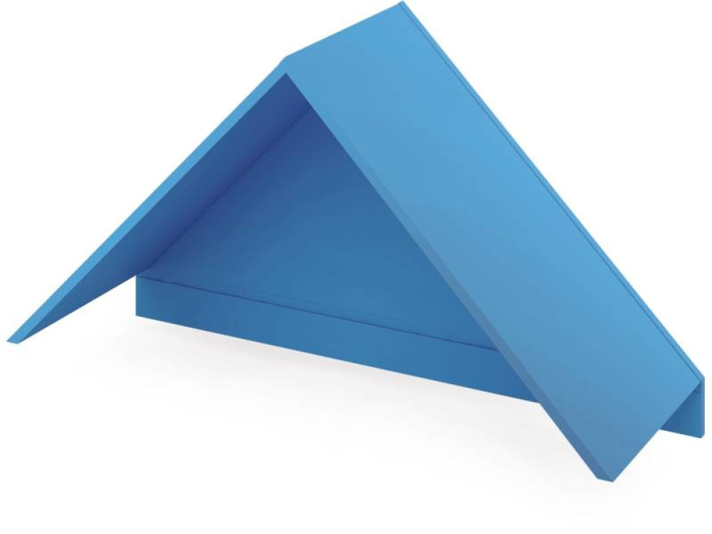 Roof for Cubo 3 shelving units. Azure blue