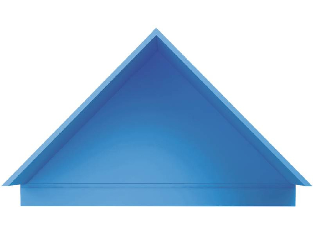 Roof for Cubo 3 shelving units. Azure blue