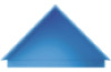 Roof for Cubo 3 shelving units. Azure blue