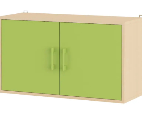 Large wall cabinet with door with door. Green. Fresh Collection