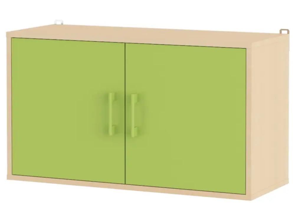 Large wall cabinet with door with door. Green. Fresh Collection
