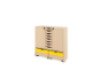 Storage Unit X with shelves and doors + shallow wooden trays & container - Eko