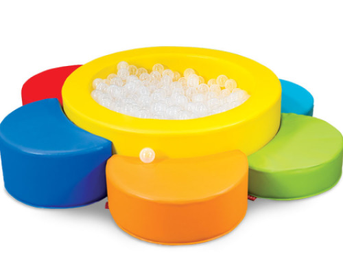 Little flower. Soft play pool with balls