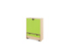 Storage Unit X with shelves + doors & container - Green