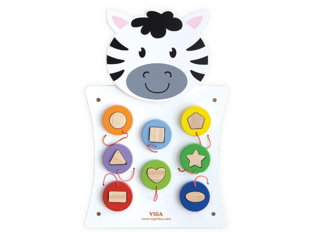 Zebra manipulative wall panel