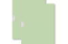 Cubo collection. Doors for bedding cabinet - sage