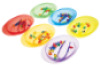 Transparent and colourful sorting set with tweezers