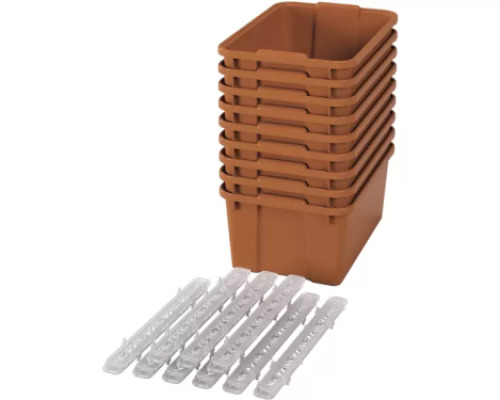 Big plastic containers with runners - eco sienna - 09