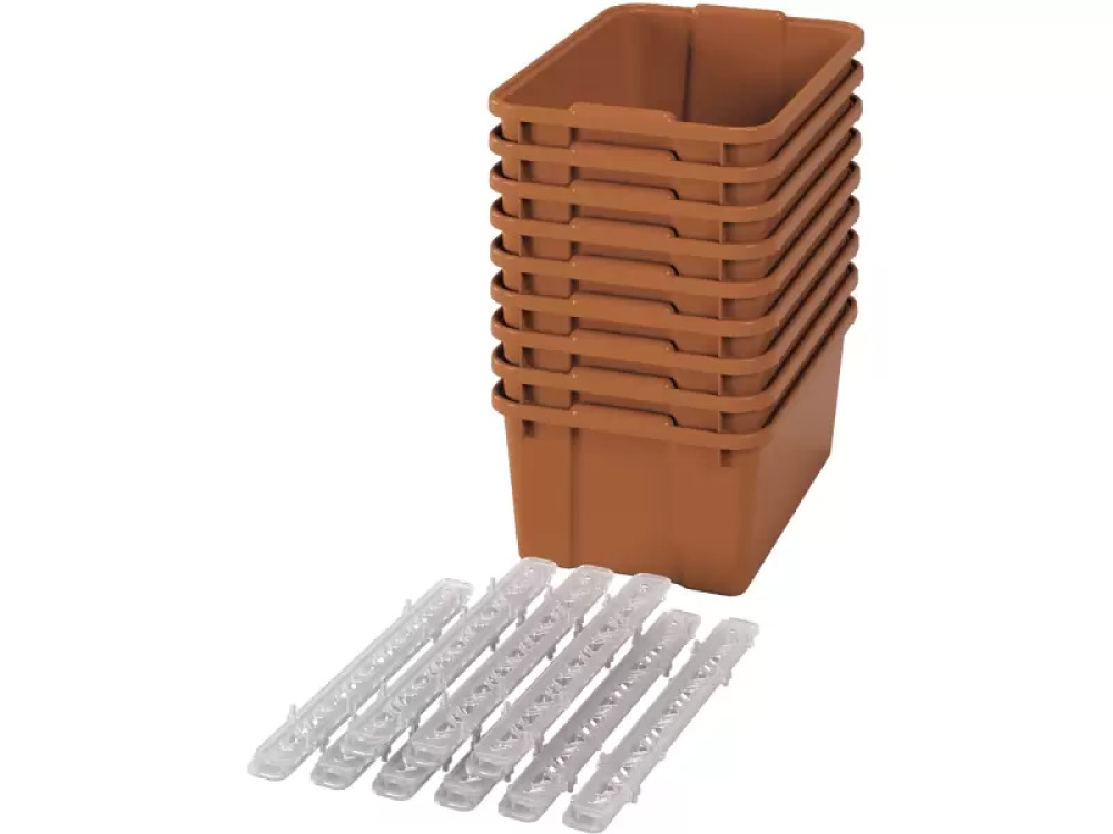 Big plastic containers with runners - eco sienna - 09