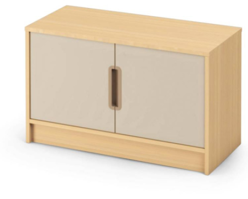 Storage Unit 92 with shelves and doors - Sand - S