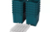 Extra large plastic containers with runners - eco sea green - 12