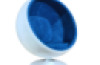 Retro Ball Chair – Blue