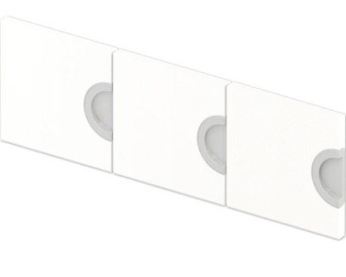 3 doors for Cubo cloakroom unit (white)