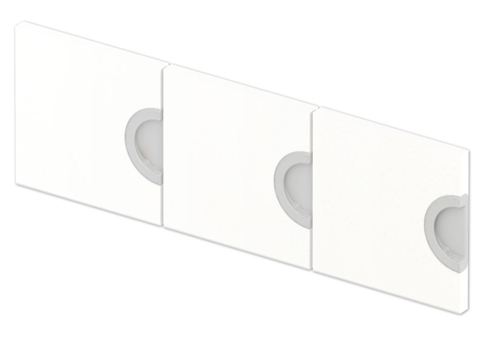 3 doors for Cubo cloakroom unit (white)
